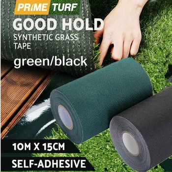 

10mx15cm DIY Artificial Grass Jointing Tape Self Adhesive Outdoor Garden Green Synthetic Lawn Carpet Grass Jointing Seaming Tape