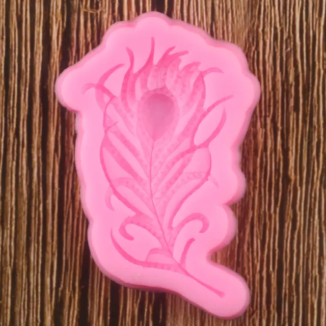Páva Toll Szegély Szilikon Formák Cupcake Topper Fondant Sütemény Díszítő Szerszámok Ékszer Cukorka Csokoládé Gumpaste Penészek - Image 3