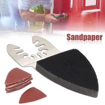 

Sand Disc Kit Portable Home Oscillating Multitools Multifunctional Paper Pads Finger Sanding Sheets Polishing Saw Blades Durable