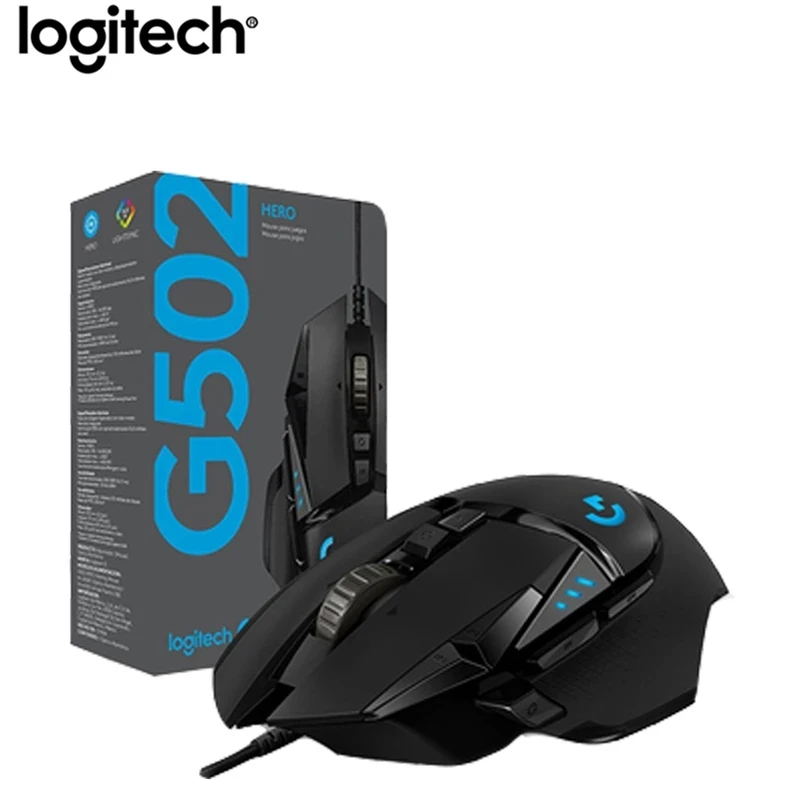 Logitech G502プロフェッショナルヒーロー Rgbゲーミングマウス dpi 調整可能な照明 同期 マウス ゲーマー用 Mice Aliexpress