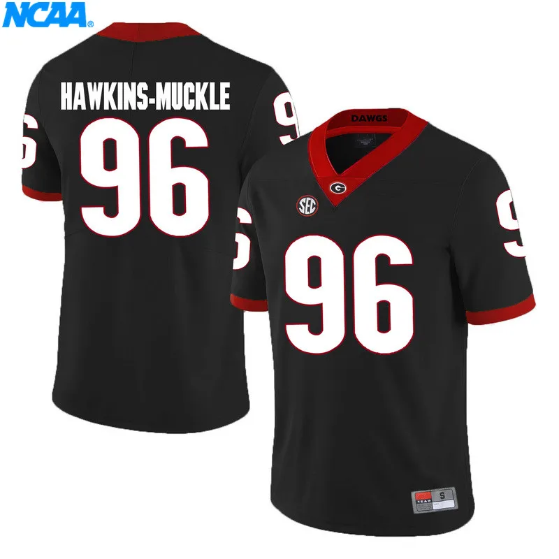 Новое поступление высокое качество поля#1 HAWKINS-MUCKLE#96 футболка колледжа Limited Спорт Джерси S-XXXL - Цвет: 4