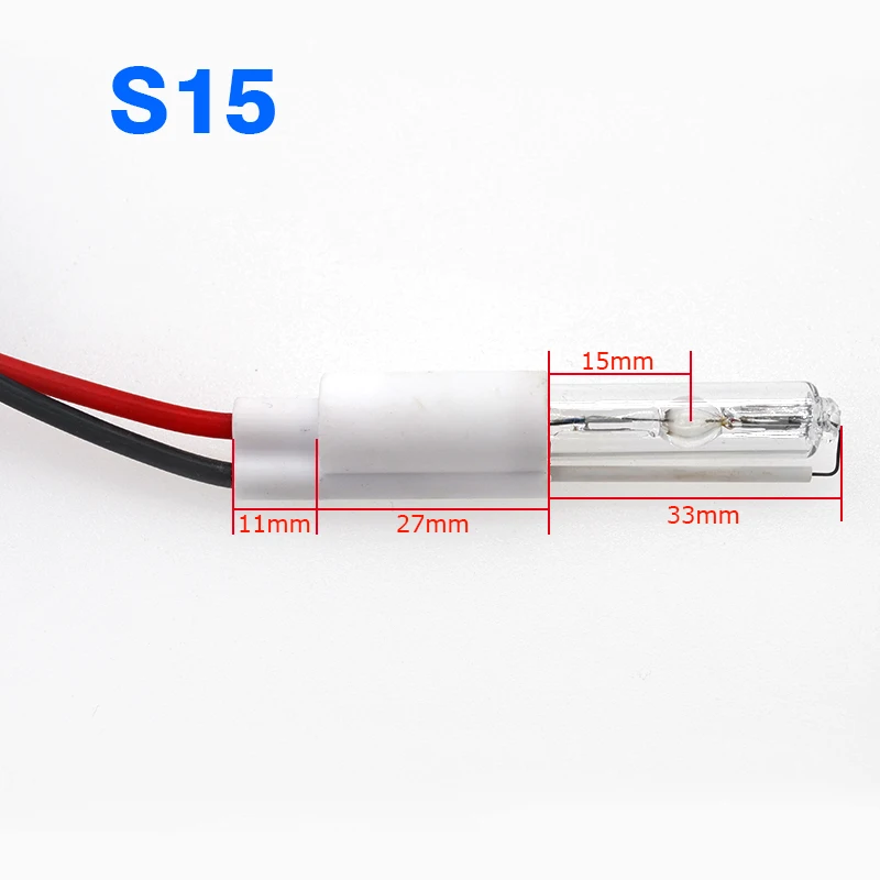 SUKIOTO 2PCS 12V Car Headlight Lamp S10 S15 S18 S21 35W 55W Replacement Bulb For 2.2 2.5 2.8 3.0 Inches BiXenon Projector Lens (8)