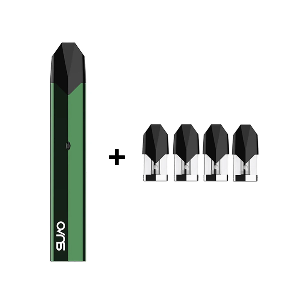 green with 4ps pod OVNS Saber II Vape комплект Pod система комплект электронных сигарет 600 Ом ватная катушка Pod картридж Vape ручка мАч VS W01 minifit - Цвет: green with 4ps pod