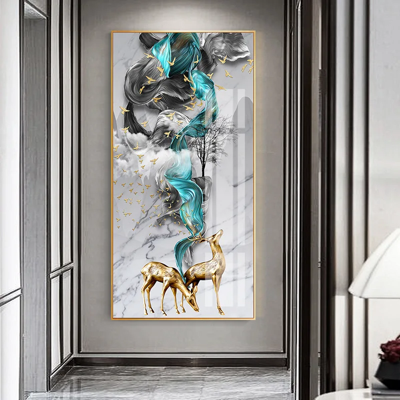 

Abstract Art Frame Canvas Painting Landscape Wall Art Print Poster HD Landscape Modular Pictures for Living Room Home Decor