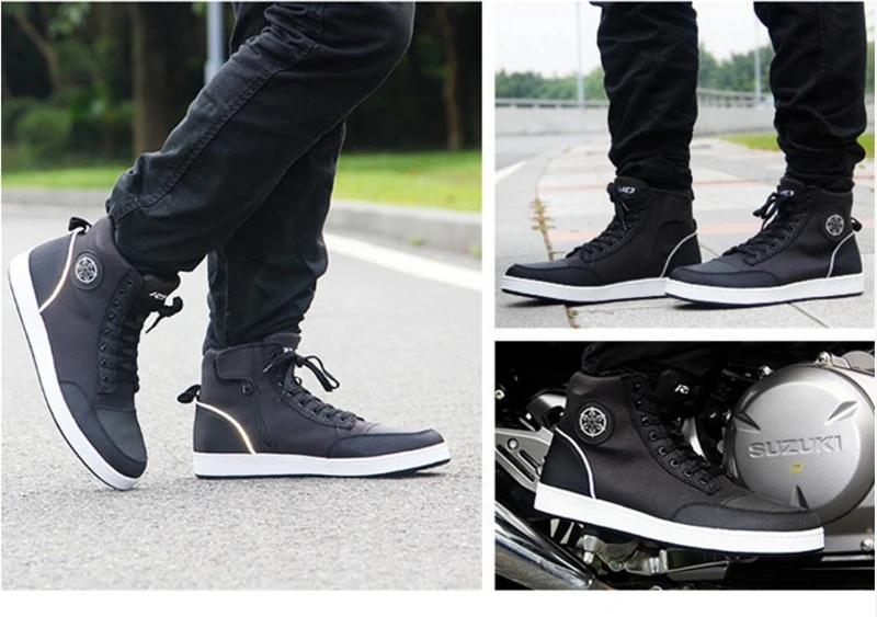 Ботинки в байкерском стиле; Stivali Botas Moto Motosiklet Bot; Мужская Байкерская обувь; Motociclista Bottes RacingCross; обувь в байкерском стиле