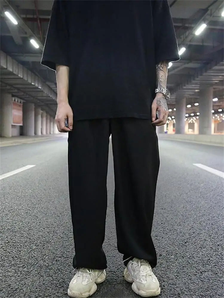 

Men Straight Pants Spring And Autumn New Dark Dark Wind Department Urban Youth Loose Versatile Large Size Casual Pants