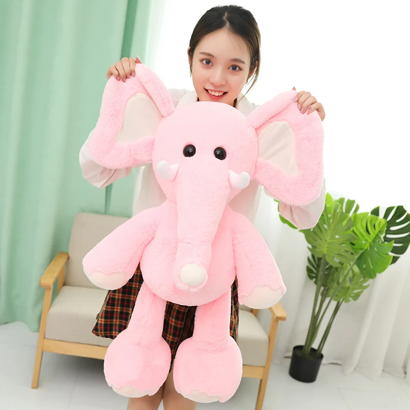 75 см Высококачественная мягкая плюшевая игрушка Kawaii Elephant с героями мультфильмов, животными, слоном, мягкая кукла, подушка, детский подарок на день рождения