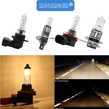 Автомобильные галогеновые лампы для фар лампа 55W H1 H3 H11 9006 HB4 авто галогеновые лампы для фар Противотуманные фары 12V 3000K Стекло лампа фары автомобиля