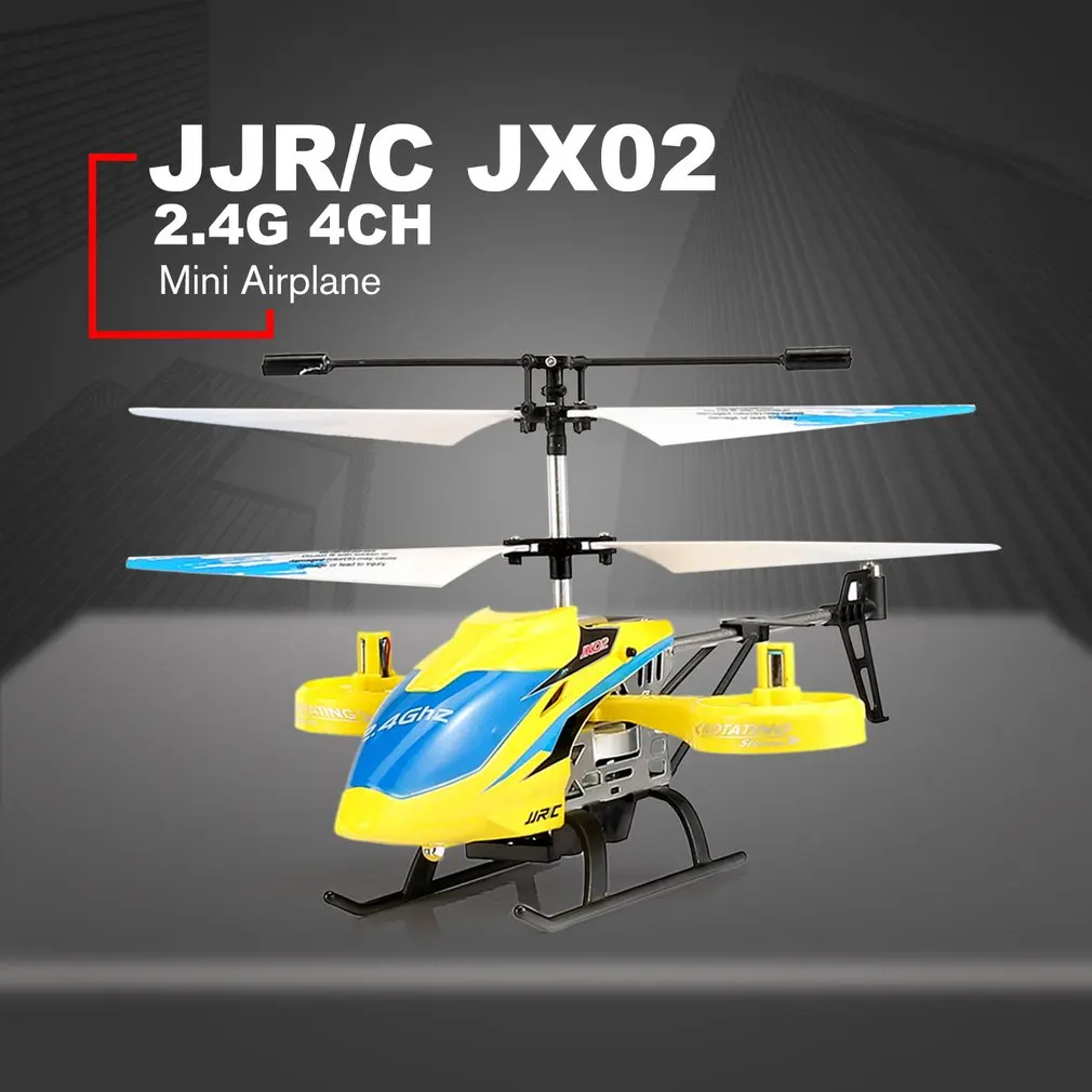JJR/C JX02 вертолет мини-Квадрокоптер 2,4G 4CH металлический сплав высота удержания парящий самолет для детей игрушки Детский подарок - Цвет: 2