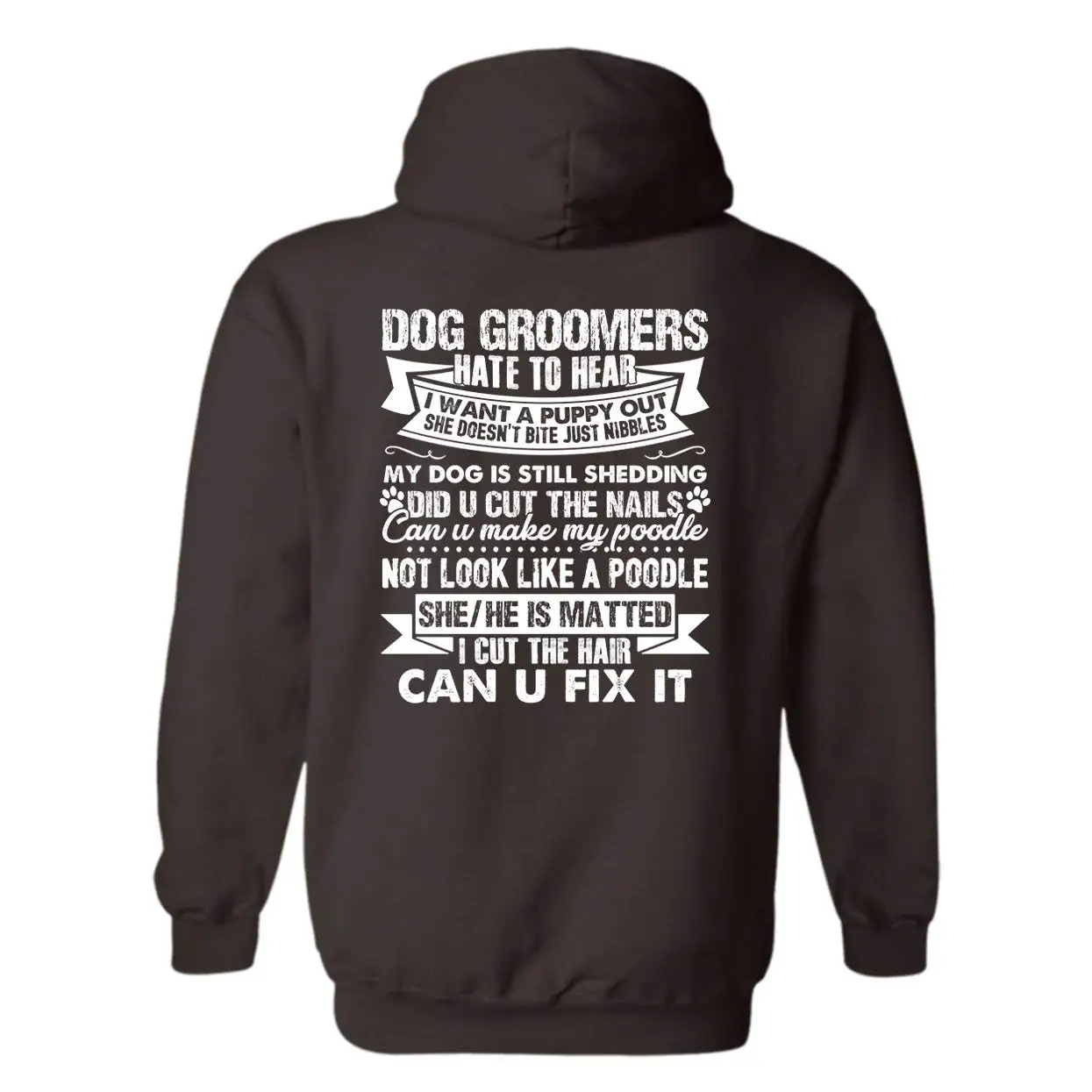 TSDFC/толстовки с капюшоном и надписью Proud Dog Groomer