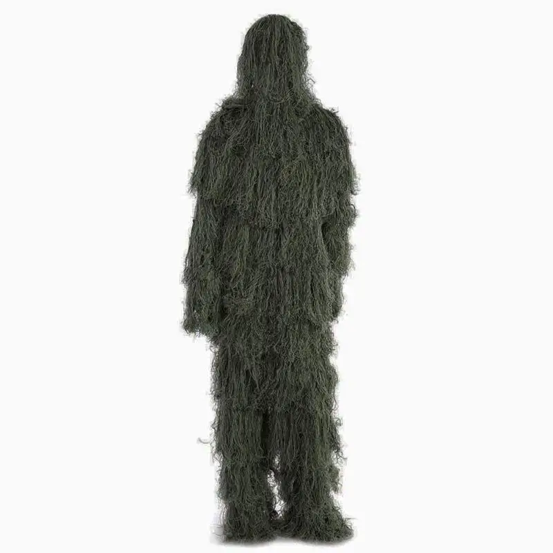 Полиэстер Открытый 3D лист камуфляж, лесная местность Снайпер Охота ghillie Костюмы - Цвет: C