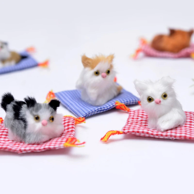 

Cute Simulation Animal Soft Sleeping Cats Doll Figures Plush Stuffed Toys for Children Kids Birthday Christmas Gifts Home Decor