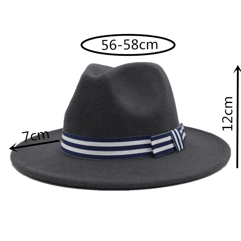 Зимняя шерстяная шляпа Fedora для wo мужская фетровая шляпка с широкими полями женская Трилби Chapeu Feminino шляпа мужская Джаз церковь Крестный отец шляпы сомбреро