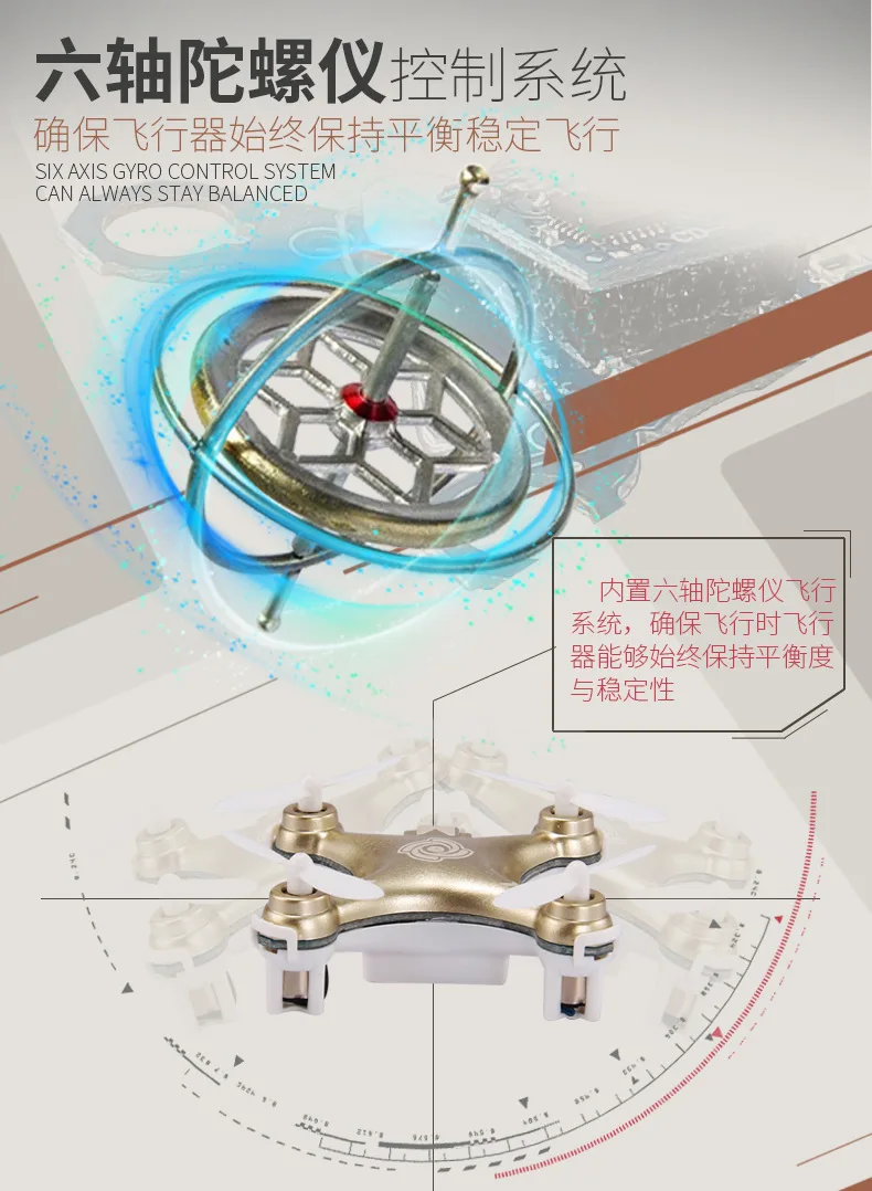 Chengxing Cx-10a мини-пульт дистанционного управления беспилотный самолет шестиосевой гироскоп светильник Безголовый режим Квадрокоптер
