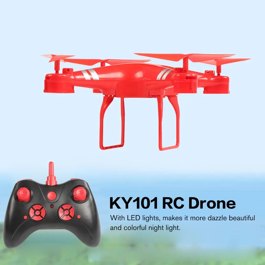 KY101 2,4G Радиоуправляемый Дрон высота удерживает Безголовый режим 3D флип один ключ Взлет/посадка RC вертолет летательный аппарат-стандартная версия