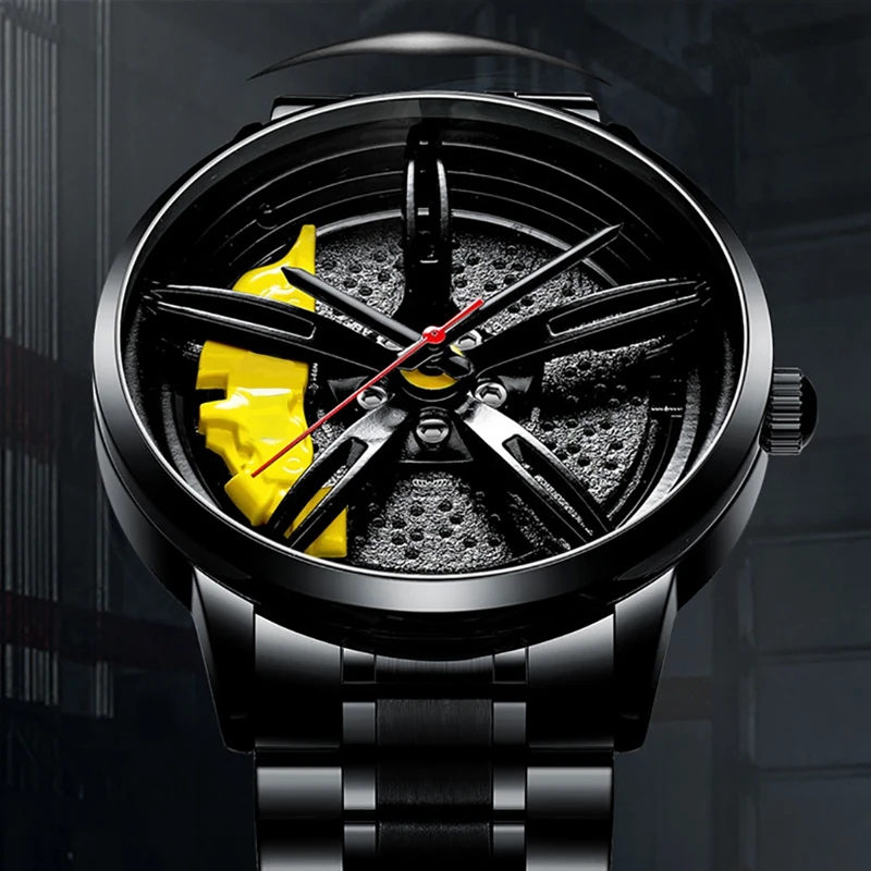NIBOSI Sports Car Wheel Watch Rim Hub Custom Design Waterproof Creative Male Watches Men's | Наручные часы