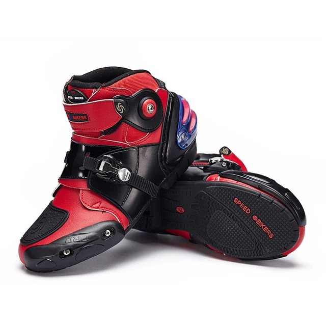 Bottes de Moto pour hommes et femmes, chaussures de course professionnelles, pour motocyclette, protection du pilote, Zapatos A9003 