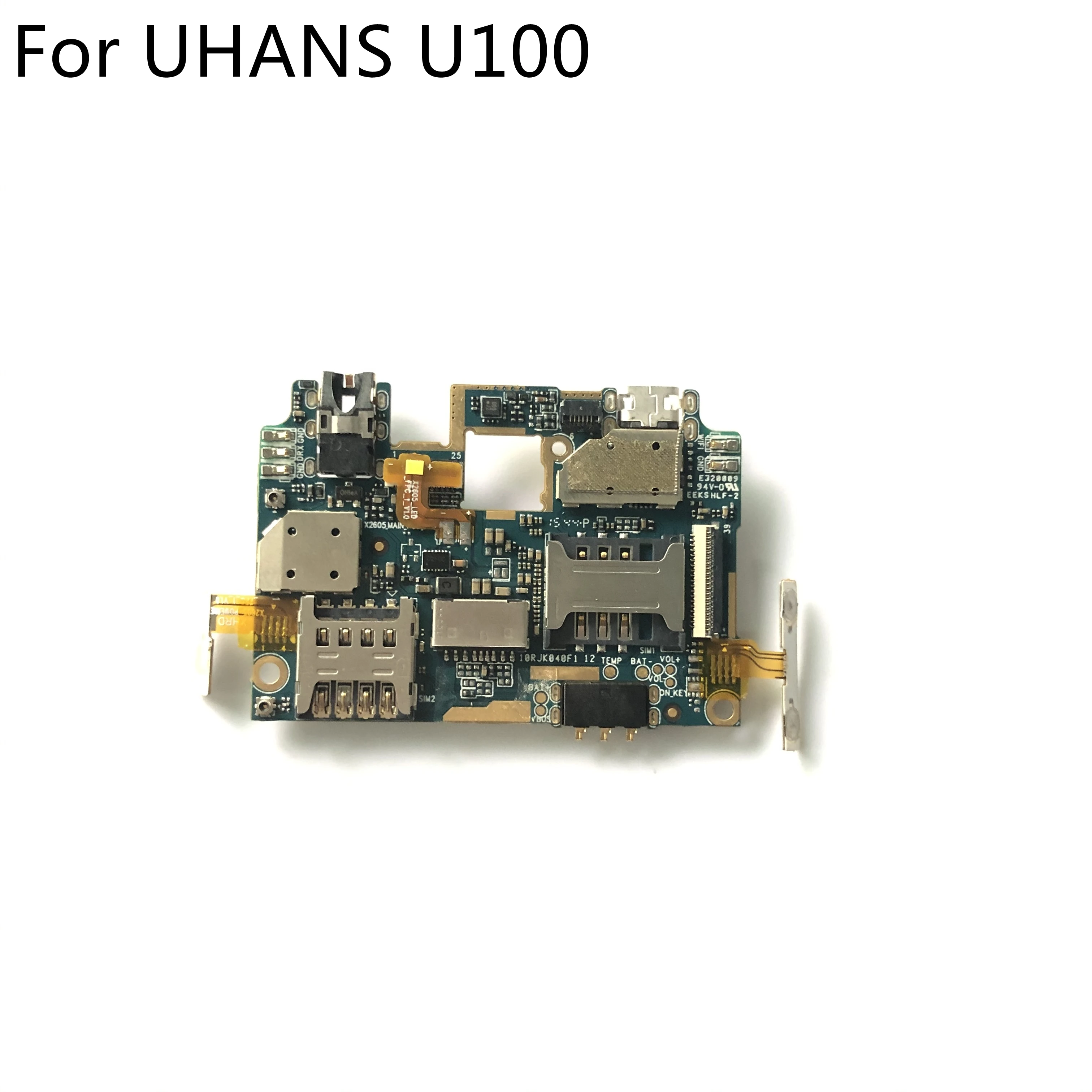 Used Replacement Mainboard 2G RAM+16G ROM Motherboard + Front Camera For UHANS U100 MTK6735 Quad Core 4.7Inch 1280x720 Free Ship | Мобильные
