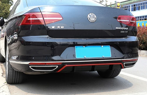 Для Volkswagen Passat B8 ABS черный серебристый задний бампер для губ багажник задний спойлер протектор автомобильный Стайлинг - Цвет: Лаванда