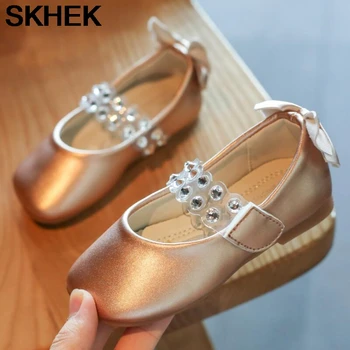 

SKHEK Children'S Princess Shoes 2020 Spring New Cute Girl Tassel Bowknot Leisure School Performance Shoes 1-3-6 Years Old
