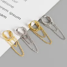 Женские серьги 925 пробы серебряные серьги персонализированные модные серьги с кисточками женские круглые ювелирные изделия подарок девушке