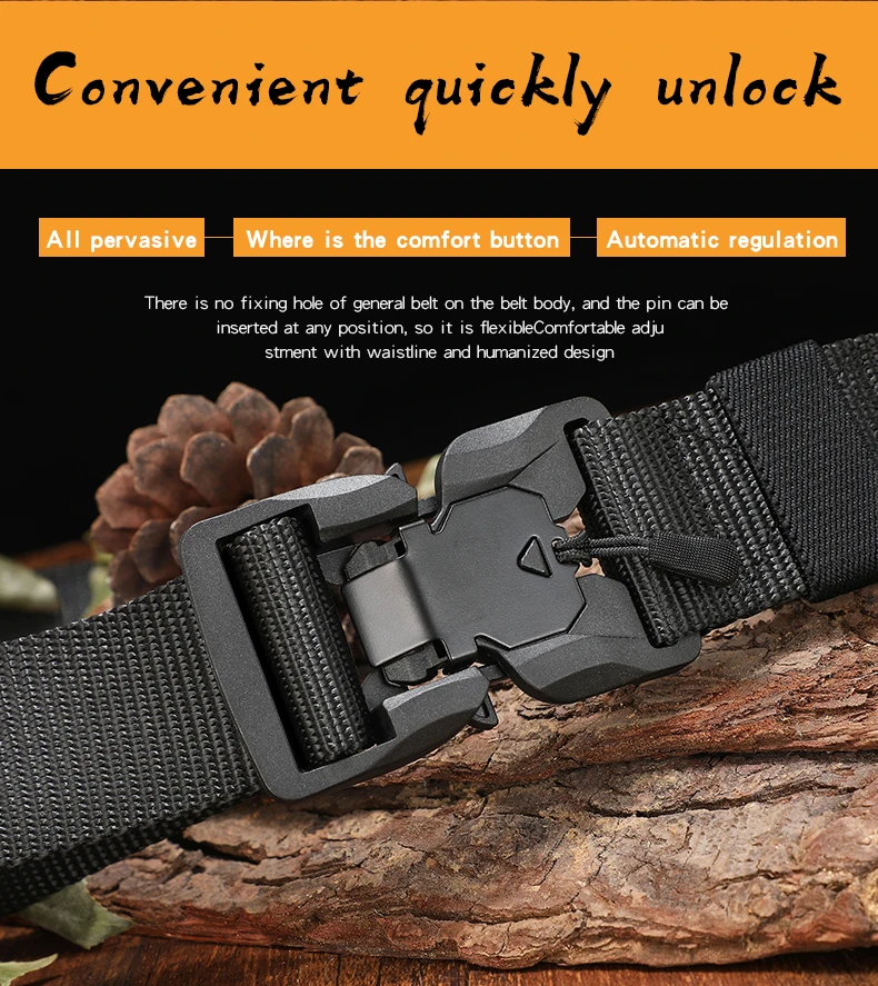 Tactical Nylon Belt Army Outdoor Quick Release | Jewelry Addicts