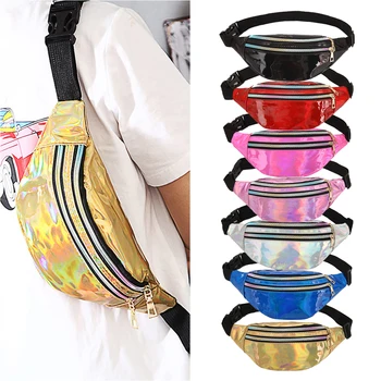 

Women Bum Bag Laser Belt Bag Holographic Fanny Pack Designer Waist Bag Cute Waist Packs Phone Pouch For Party Travel