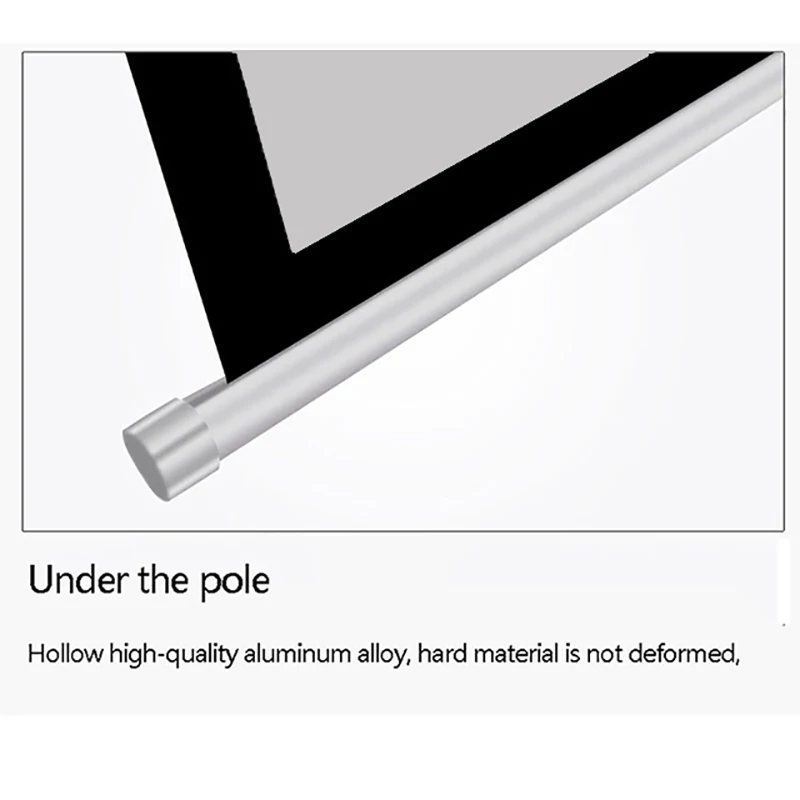 Thinyou Projector Screen Matte Gray Fabric Fiber Glass 72 inch 4:3 Screen Wall for Wall Mounted Home Theater Bar