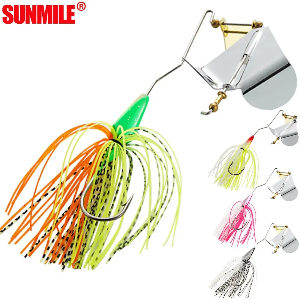SUNMILE рыболовные приманки Buzzbait Спиннербейт приманка 10 г/14 г Topwater счетчик вращающиеся лезвия Спиннер приманки для ловли окуня щуки