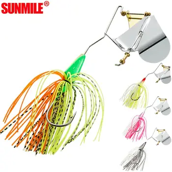 

SUNMILE Fishing Lures Buzzbait Spinnerbait Lure 10g/ 14g Topwater Counter Rotating Blades Spinner Baits for Bass Pike Fishing