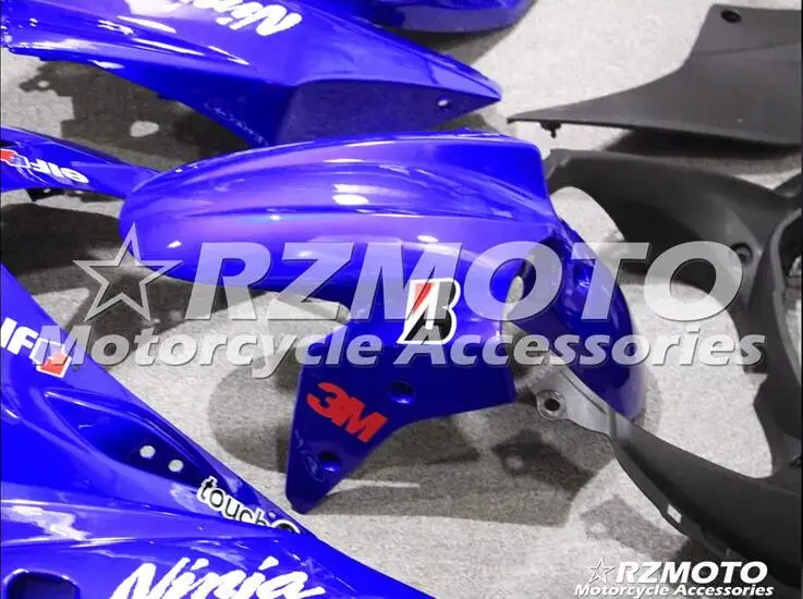 Мотоциклетный обтекатель abs комплект для Kawasaki Ninja250 2008 2009 2010 2011 2012 корпусные детали пресс-форм blueStore № 0054