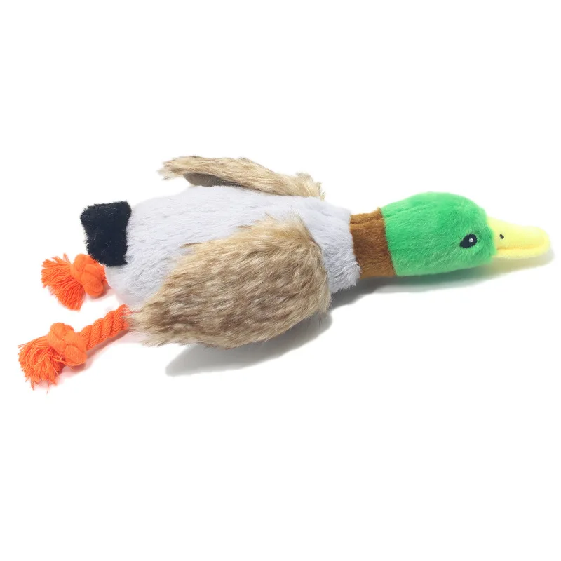 Dog Toys Cute Plush Duck Sound Toy Stuffed Squeaky Animal Squeak Dog