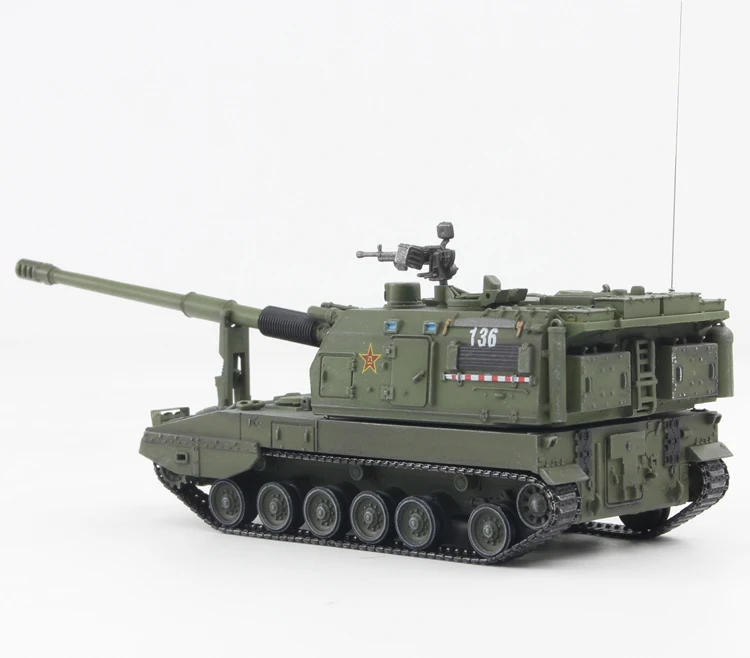 Fine 1: 72 Китайская армия plz05 самоходный пистолет коллекция коробка с окошком для демонстрации модели
