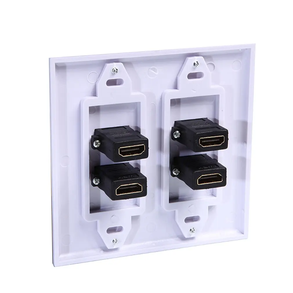Двойной Usb 3,0 Keystone настенная пластина зарядное устройство розетка крепление Лицевая панель Крышка свинцовая настенная панель Full Hd 1080 ТВ кабельная панель