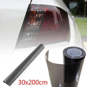 

Car Headlight Wrap Cover Gloss Black Smoke PVC Film Tint Protection Decoration