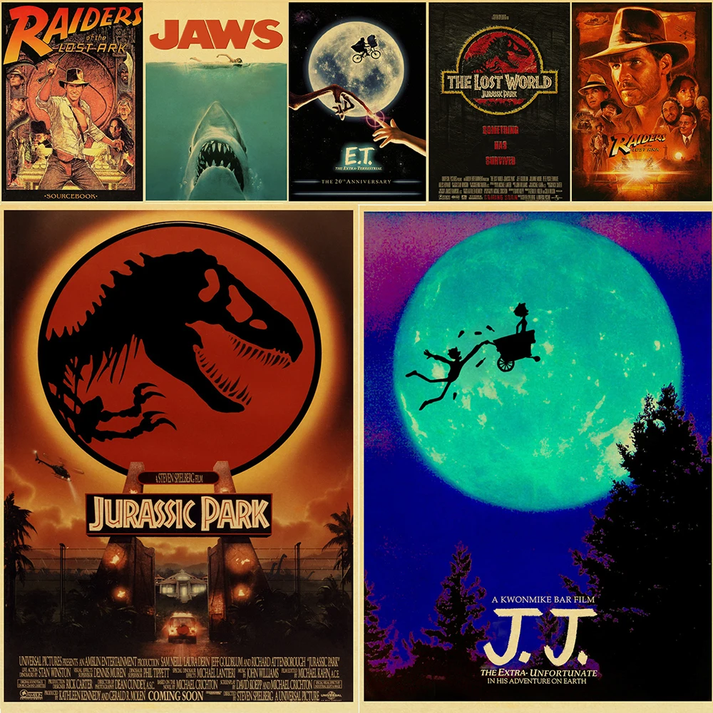 Фильмы Спилберга Парк Юрского периода/челюсти ретро постер винтажный печатные