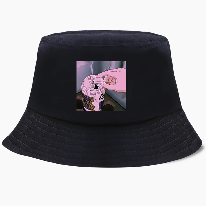 Vaporwave Retro Anime Giapponese Cappello Della Benna Esterna di Caccia  Panama Cap Pescatore Caps Donne Harajuku Pesca Hip Hop Cappelli del  Cotone|Men's Bucket Hats| - AliExpress