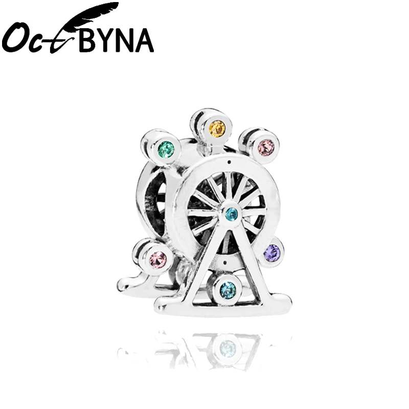 37 Octbyna, винтажные Серебряные бусы, подвеска, Подходит для Pandora, цепочка в виде змеи, подвески, браслет, ожерелье, изготовление для женщин, девочек, мальчиков, ювелирные изделия, подарки - Цвет: 37