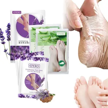 

1 Pair Lavender/Aloe Peeling Foot Mask Remove Dead Skin Heels Foot Peeling Mask Exfoliating Repairing Feet Mask Foot Care TSLM1