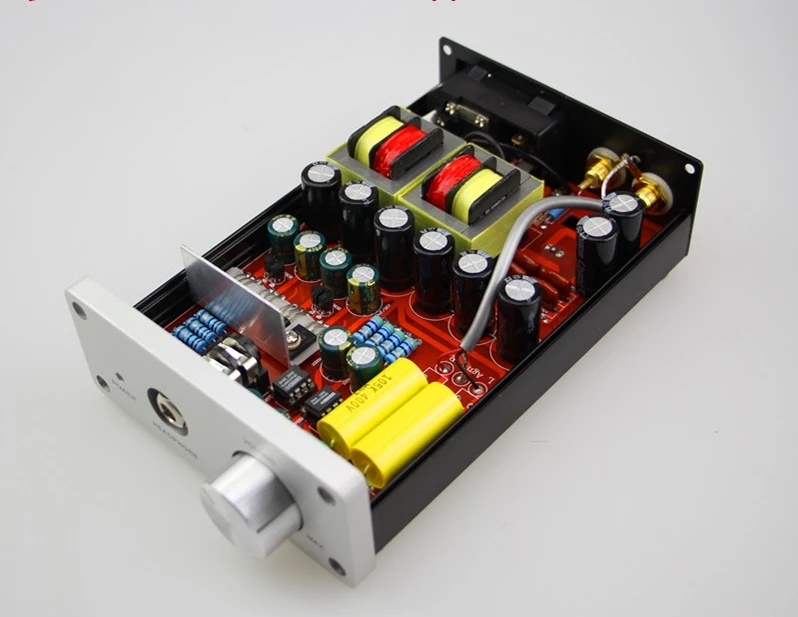 

Finished HIFI Class A Headphone Amplifier Reference Lehmann amp Circuit For HD650 K701