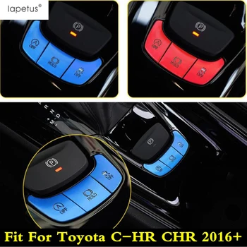 

Lapetus Accessories Fit For Toyota C-HR CHR 2016 - 2020 Engine Start Stop Keyless System / Gear Shift Button Sequins Cover Trim