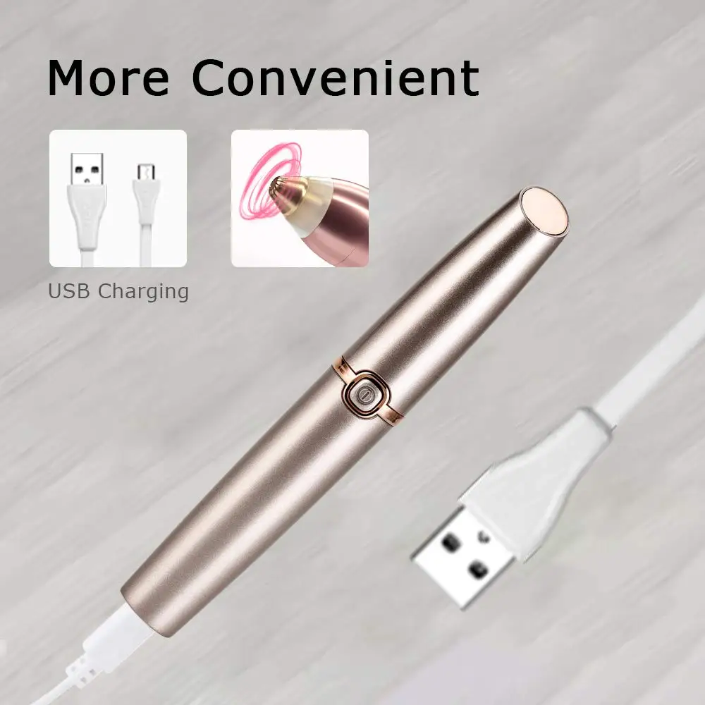 Высокое качество электрический эпилятор для лица и бровей Эпилятор в форме помады мини бритва мгновенный