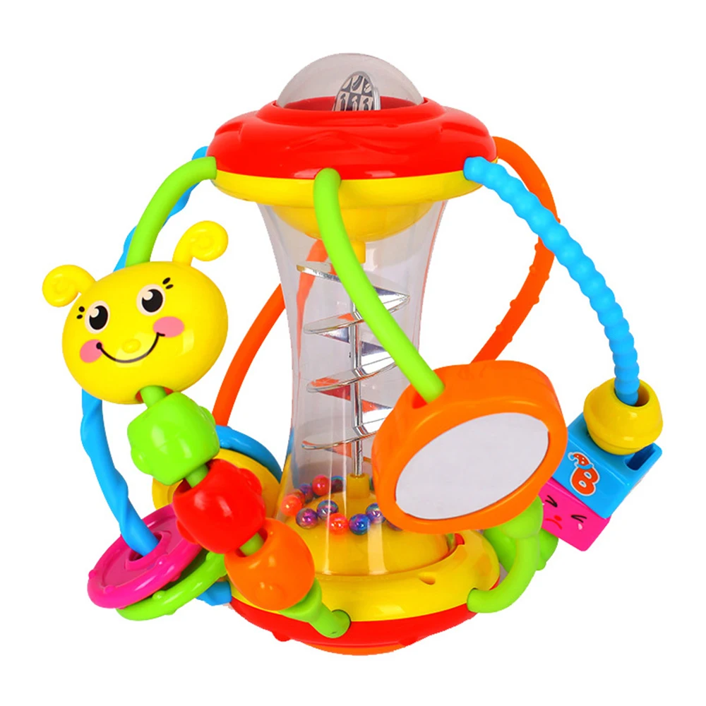

Baby Rattles Hand grabbing ball rattle toy early Educational Babies Grasping Multifunction Balls hold grip shake beads crawling