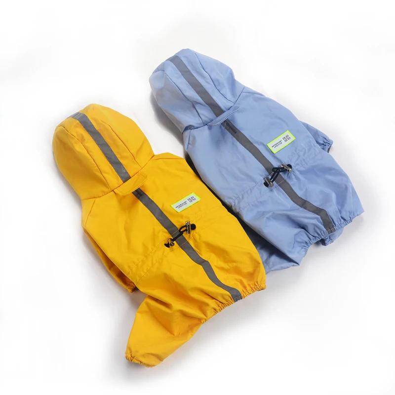 Small Dog Raincoat Reflective Dog Raincoat Waterproof Jumpsuit Puppy Rain Jacket For A Dog Pomeranian Schnauzer Poodle Clothing