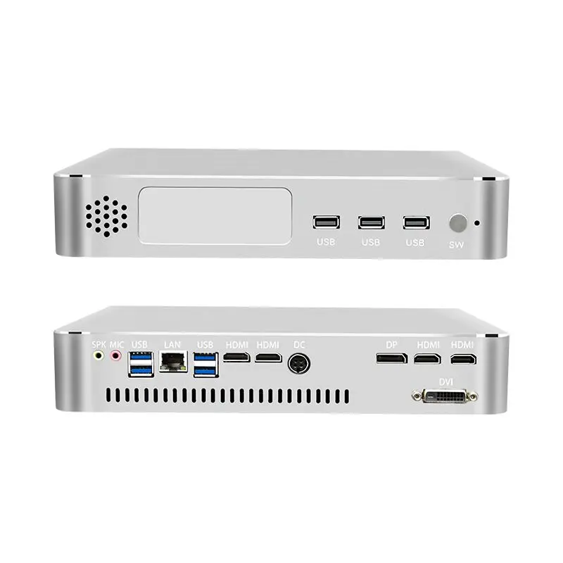 Topton игровой Мини компьютер Intel i5-9400F/I3 9100F/i7 8700 6 ядер 6 потоков 4 Гб мини-ПК 2* DDR4 2* HDMI 2,0 1* DP 1* DVI WiF