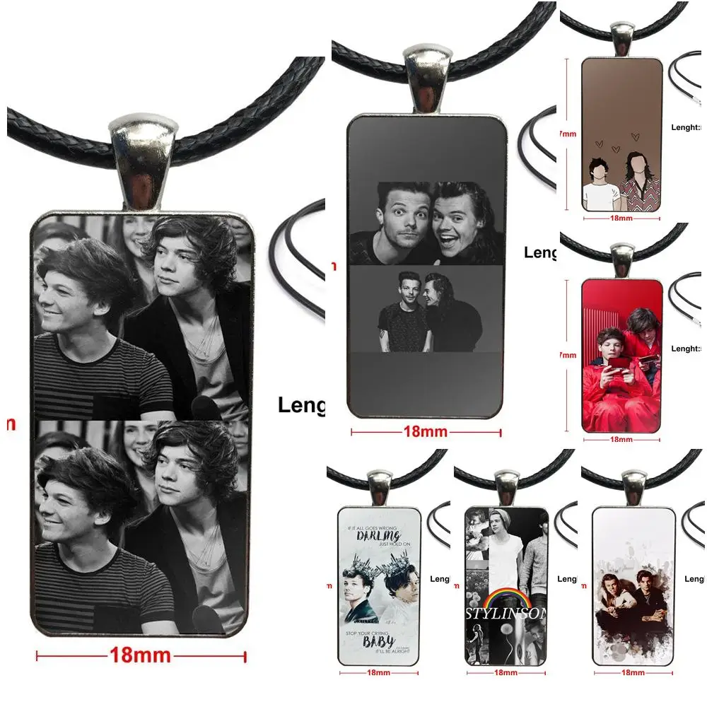 Для женщин и детей Гарри стили 1d Ларри Stylinson сталь цвет стекло кабошон с