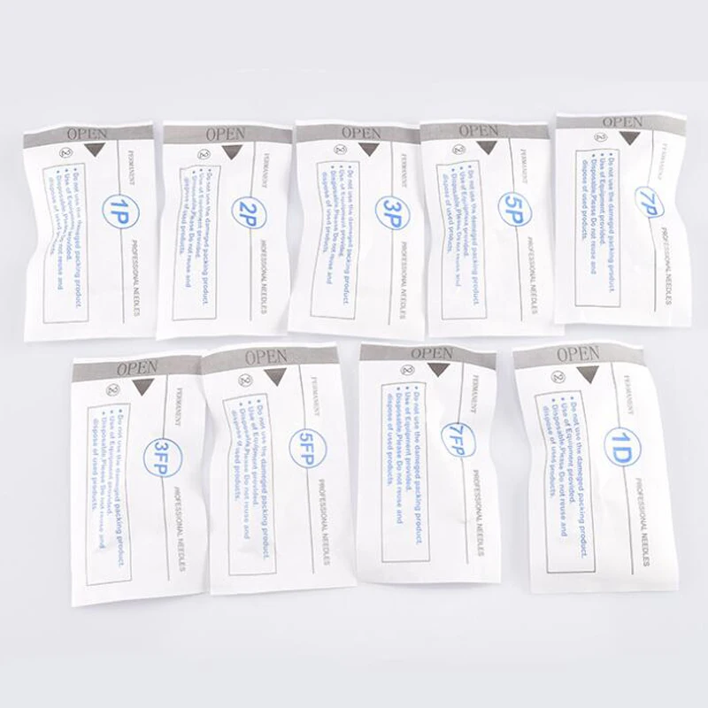 Иглы для татуажа 1RL/3RL/5RL/3F/5F/7F микро Blading Needling для микроблейдинга Перманентный макияж бровей татуировки машины