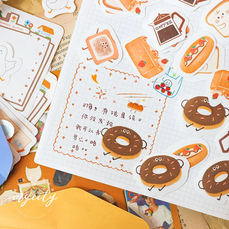 5 компл./1 лот Kawaii канцелярские наклейки в стиле хип-хоп дневник декоративные мобильные наклейки Скрапбукинг DIY наклейки для рукоделия