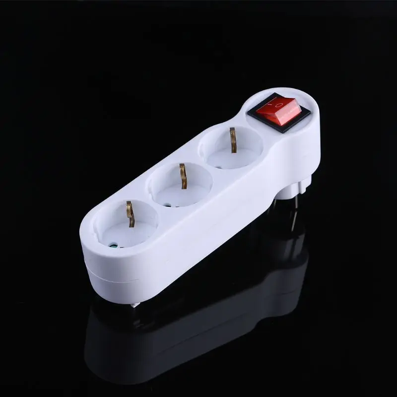 

European Conversion Plug 250V 16A 3680W Power Adapter 1 to 3 Way Conversion Sock 448A