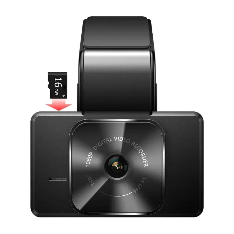 K10 Full HD 1080P Dashcam с камерой заднего вида, поддержка WiFi, воспроизведение приложения, оригинальная упаковка, угол съемки 140 градусов - Название цвета: with 16GB TF